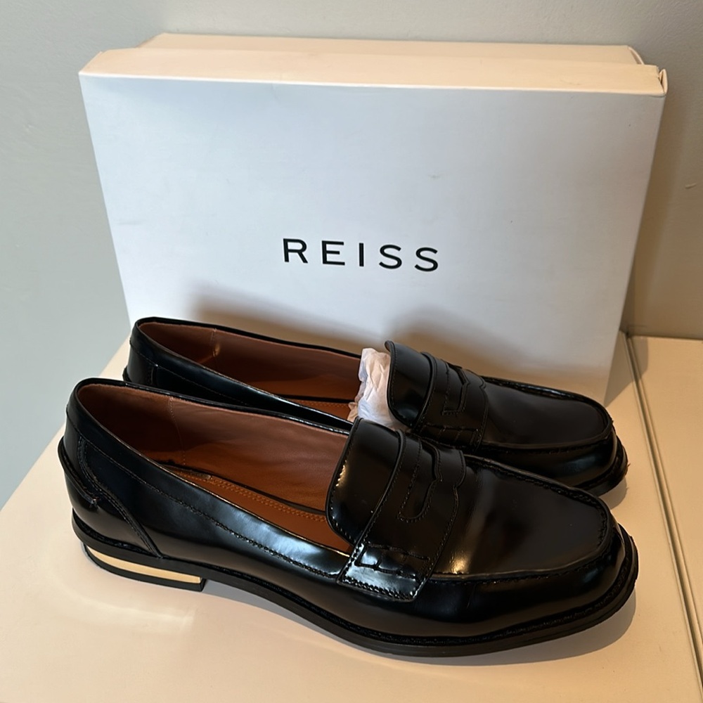 NWOT Reiss Picton leather loafer, EUR39/US8